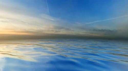 Meer- und Himmelsansicht in voller Rotation, Exklusiv, Natur, Hintergrund, Reflexion
