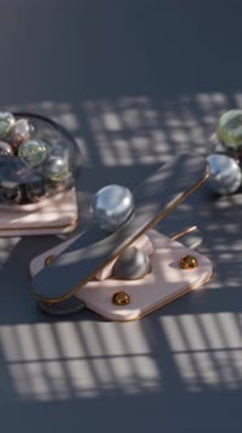 Balancing Marble 3d Loop Animation