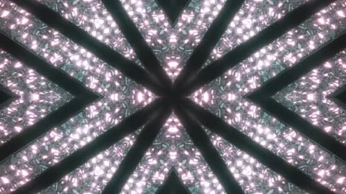 Shining Glitter Kaleidoscope Abstract Loop Background with Dynamic Color Change