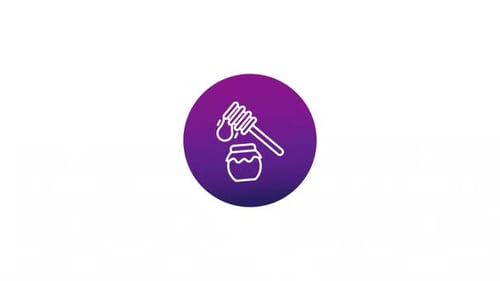 Animated Honey Jar icon Alpha Channel