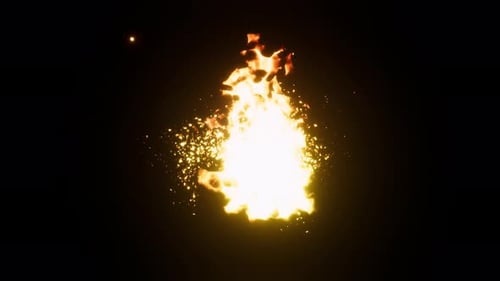 Fire & Flames with Fire Embers including Sound