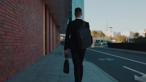 Urban Lifestyle of a Well Dressed Businessman