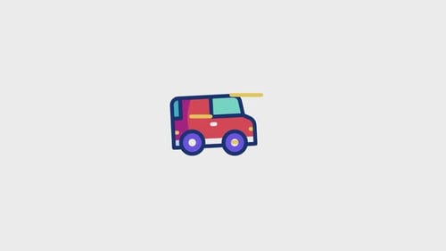 Mini Car Animated Icon
