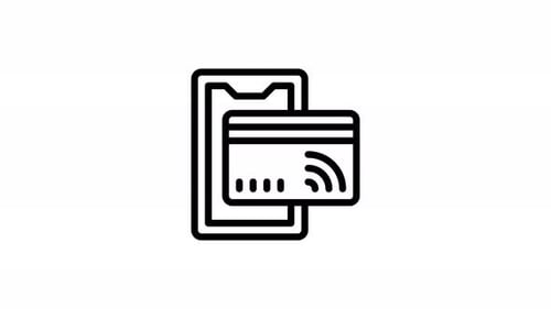 Minimalist Mobile Payment with Credit Card Animation