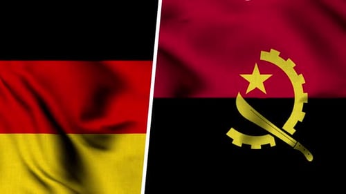 Angola Flag And Flag Of Germany
