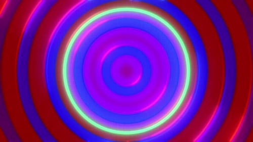 Abstract Hypnotic Neon Swirls Loop Background Animation