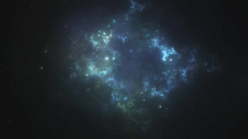 Abstract Cosmic Nebula Starfield Background Animation