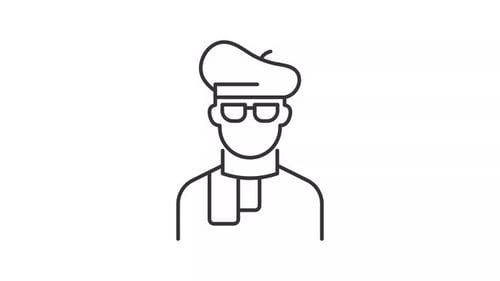 Artist line animation