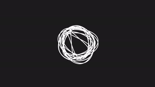 Hand-Drawn Sketchy Circle Logo Reveal Animation