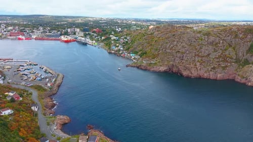 Fort Amherst Calm Bay Drone View