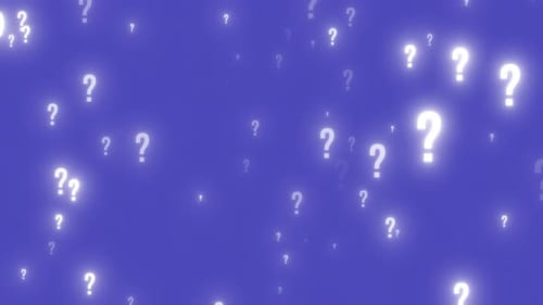 Glowing Question Mark Loop – Mystical Floating Symbols