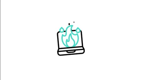 Computer Firewall Animated Icon