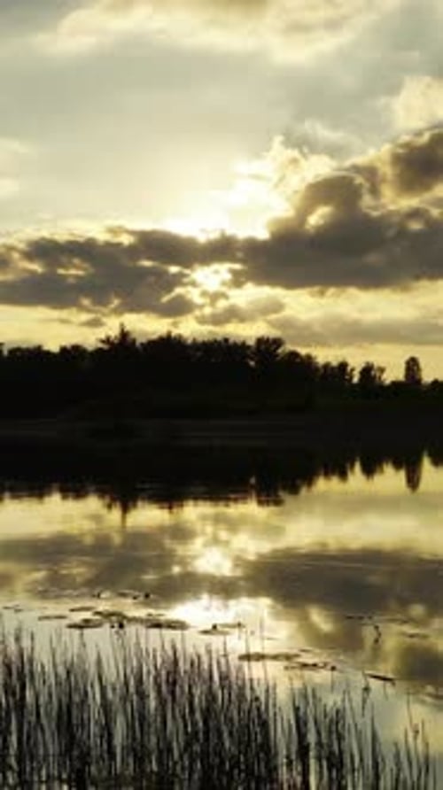 River Sunset Beautiful Landscape