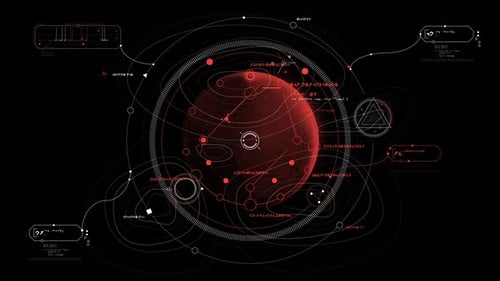 Alien Infographics on the Theme of Mars