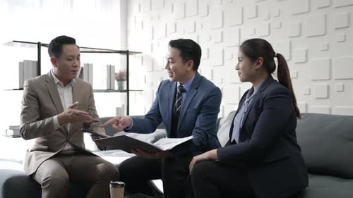 White collar worker working and meeting at office.