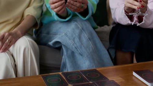Mature Women Reading Meaning Tarot Card