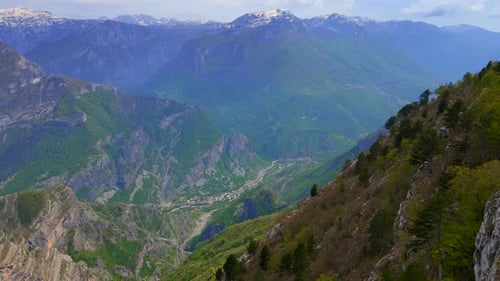 Aerial Video of the Grlo Sokolovo Canyon