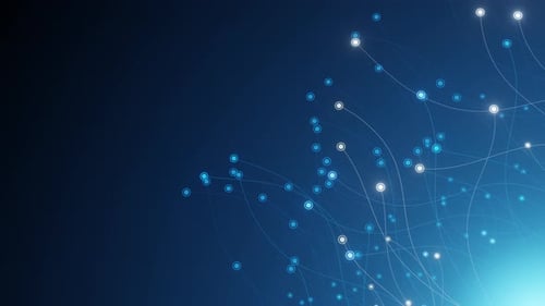 abstrakte Technologie, Kommunikation, Daten, Wissenschaft mit Kopierraum