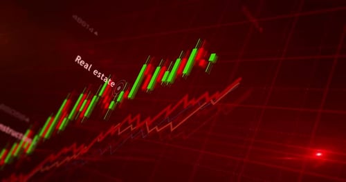 Real estate investment charts and graphs diagram