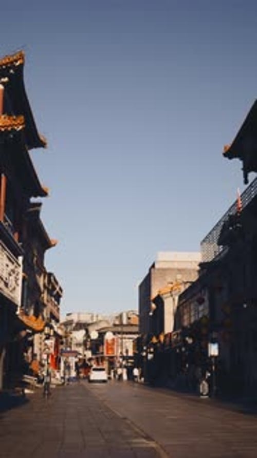 Street of Ancient Chinese City Beautiful Architecture and Heritage Visit China Popular Tourist