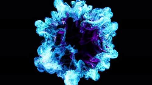 Fluid Abstract Particle Energy Burst Reveal