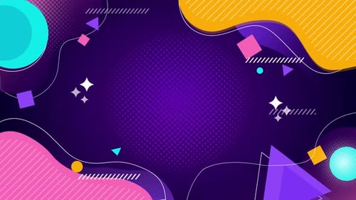 Flat Colorful Geometric Background