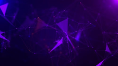 Abstract Futuristic Plexus Digital Network Background Animation