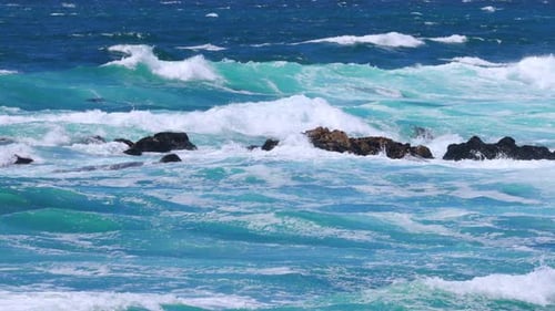 Ocean waves in slow motion