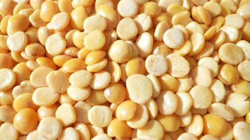 Close-Up of Yellow Split Peas, Healthy Food