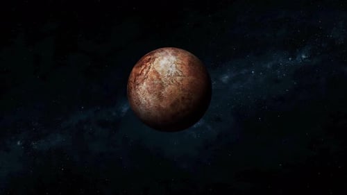 Rotated Viewing 3d Makemake Fictional Realistic Planet