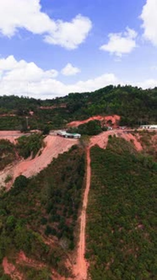 Explore Đại Ninh Pass with a stunning aerial view and vertical shots of the landscape and road.