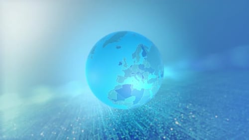 Animated Global Map Zooming to Poland Corporate Presentation