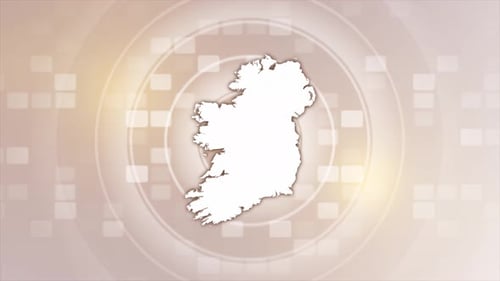 Clean Ireland Map Reveal Animation