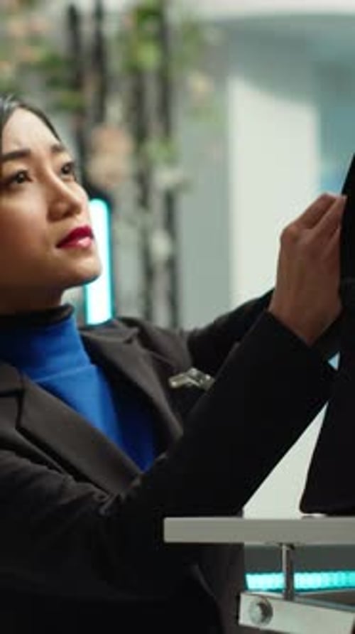 Professional Woman Working in a Modern Office