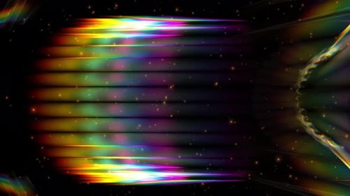 Dynamic Rainbow Light Streaks Abstract Motion Background
