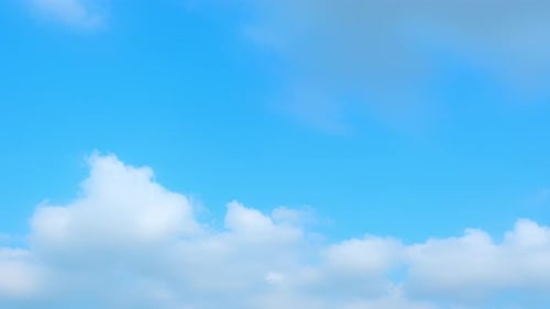 4K : Timelapse of the blue sky with white clouds, Time-lapse footage.