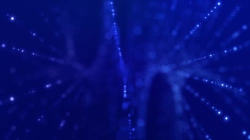 Abstract Blue Particle Field Seamless Loop Background