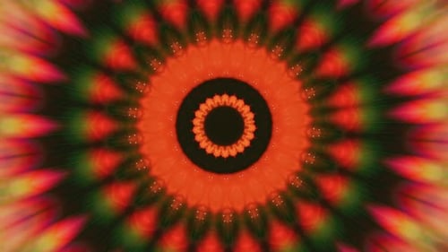 Hypnotic Kaleidoscope Visual With Soft Gradient Colors