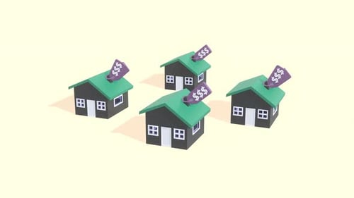 House Mortgage and Real Estate Investment Animation for Marketing and Education.