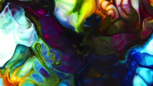 Abstract Colorful Ink Movements Spreads On Water Texture 379