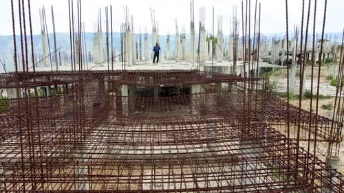 African engineer inspector surveillance operating drone pilot. Drone pilot engineer uav copter techn