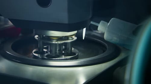 Industrial Machinery with Liquid Dripping