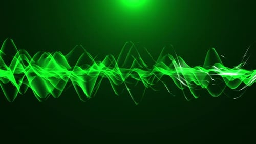 Abstract green wireframe background. 4k motion video