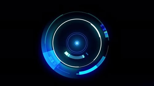 Futuristic HUD Loading Scan Animation