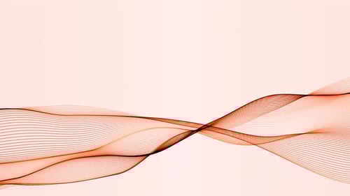 Abstract Flowing Red Wave Lines Background Animation Loop