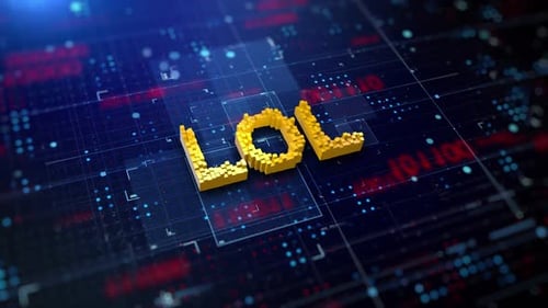 Pixelated Acronym LOL