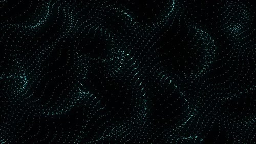 Abstract Flowing Digital Dots Background Animation