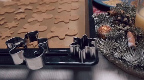 Gingerbread Dough and Festive Christmas Baking Preparation
