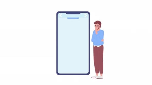 Animated BRAND Text Blocks on Smartphone Screen