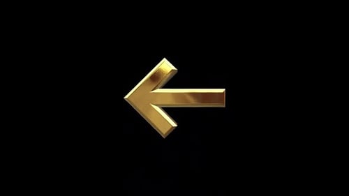 Arrow Right Alt Golden Icon